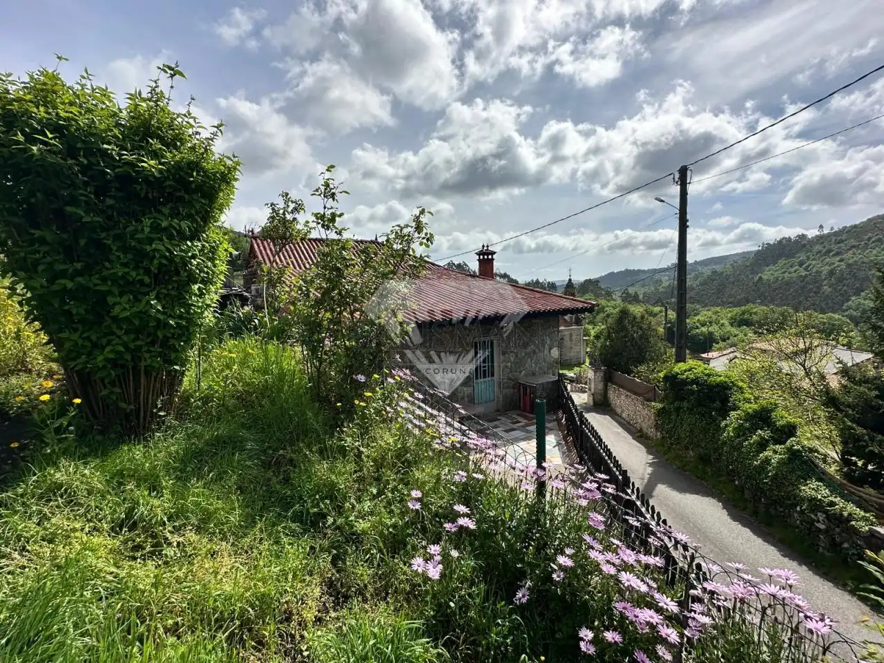 Vista exterior de Casa o chalet en venta en A Lama   con Calefacción, Jardín privado y Piscina