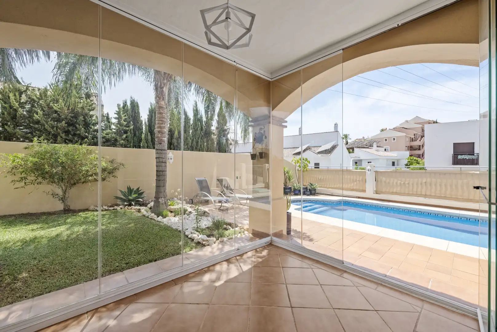 Garten von Haus oder Chalet zum Verkauf in Mijas mit Klimaanlage, Privatgarten und Terrasse