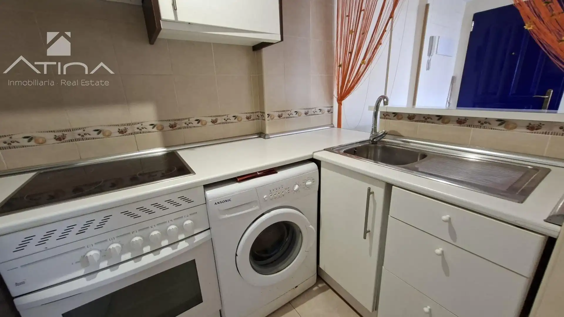 Cocina de Apartamento en venta en Bellreguard con Aire acondicionado, Jardín privado y Terraza