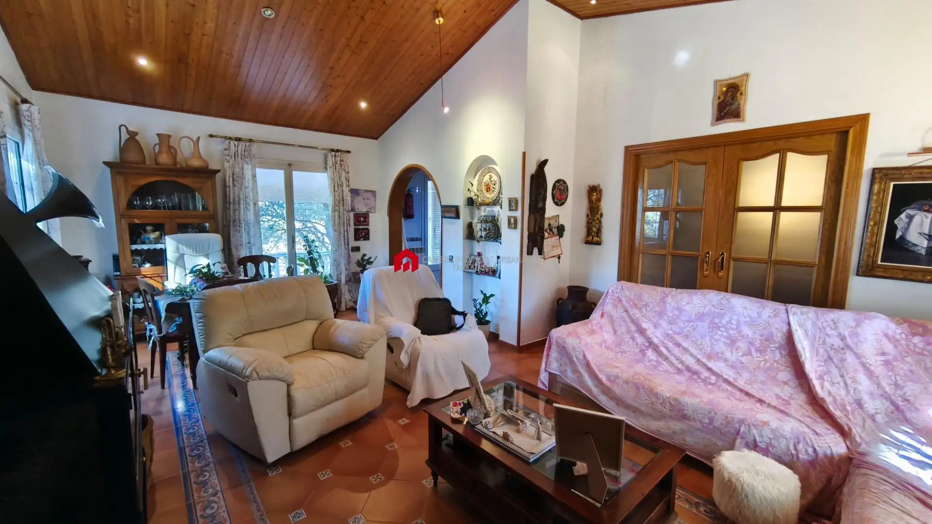 Sala d'estar de Casa o xalet en venda en Tortosa amb Calefacció, Jardí privat i Terrassa