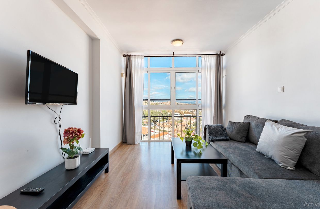 Living room of Flat for sale in Benalmádena  with Air Conditioner, Heating and Furnished