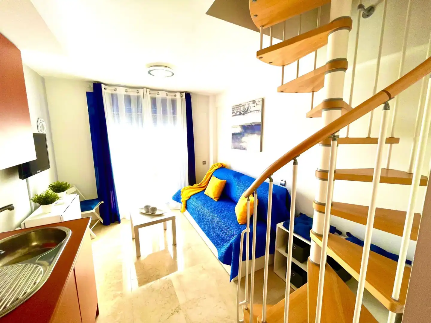 Living room of Apartments for rent in Benalmádena  with Air Conditioner, Terrace and Furnished