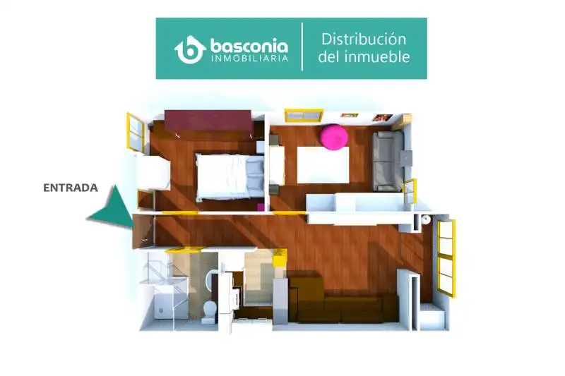 Bedroom of Flat for sale in Bilbao   with Furnished