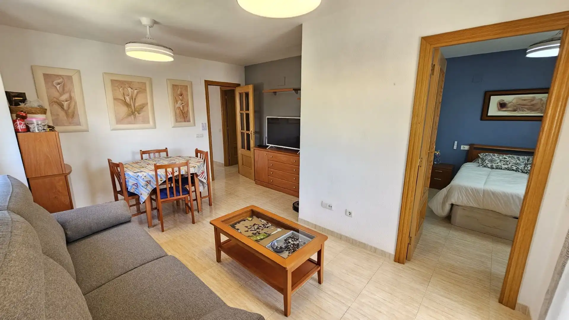 Sala d'estar de Apartament en venda en Oropesa del Mar / Orpesa amb Aire condicionat, Calefacció i Terrassa