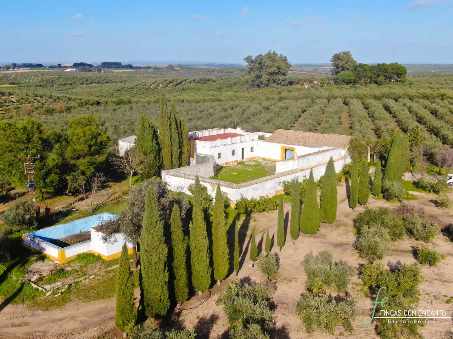 Garden of Country homes for sale in Marchena  with Swimming Pool and Alarm