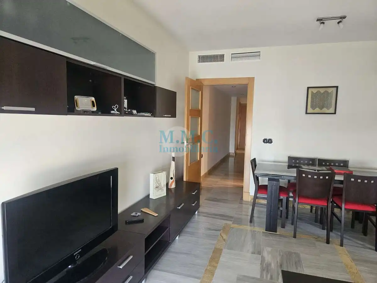 Sala de estar de Piso en venta en Roquetas de Mar con Aire acondicionado, Amueblado y Balcón