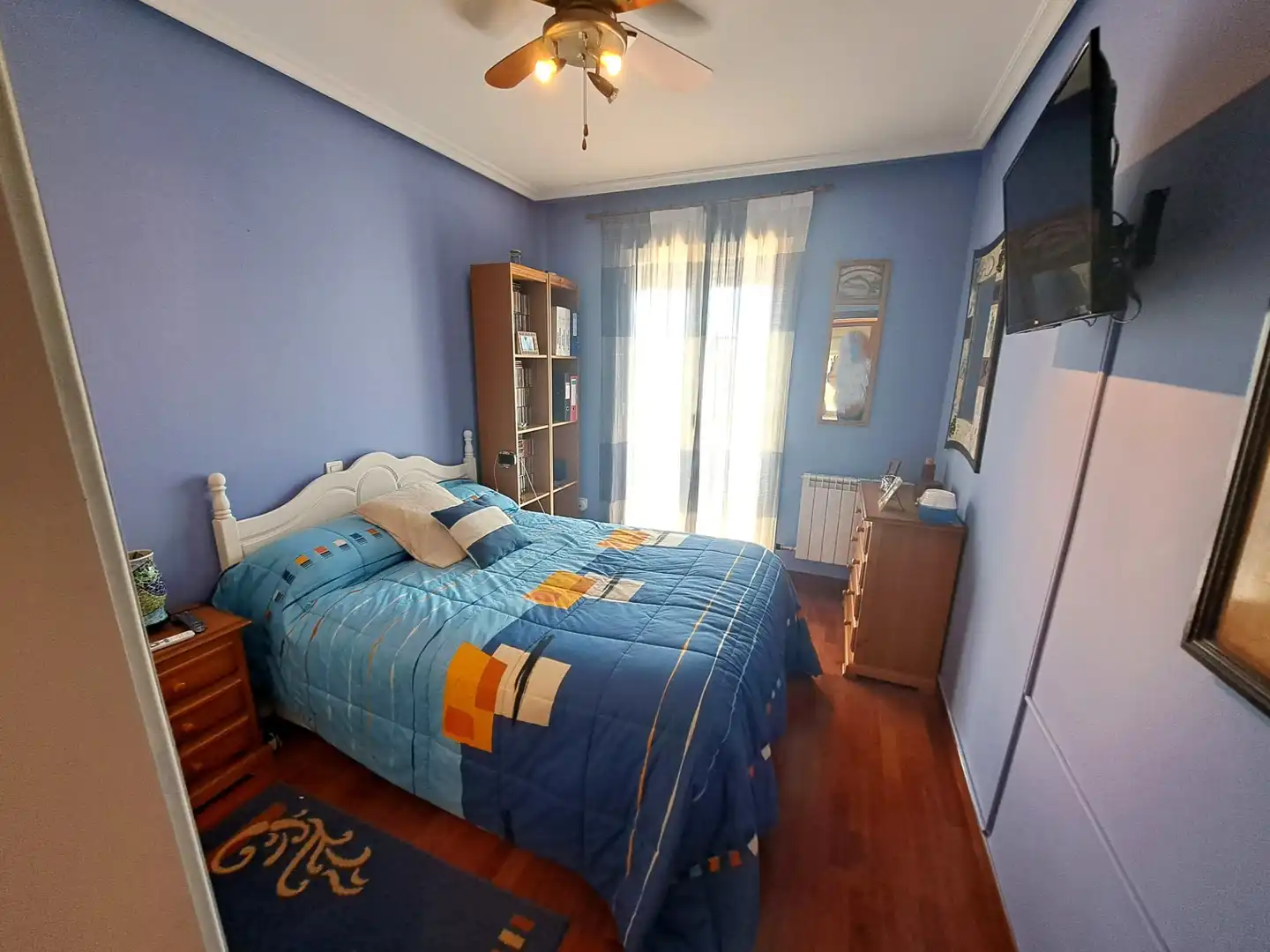 Schlafzimmer von Einfamilien-Reihenhaus zum Verkauf in Zarratón mit Heizung, Terrasse und Möbliert