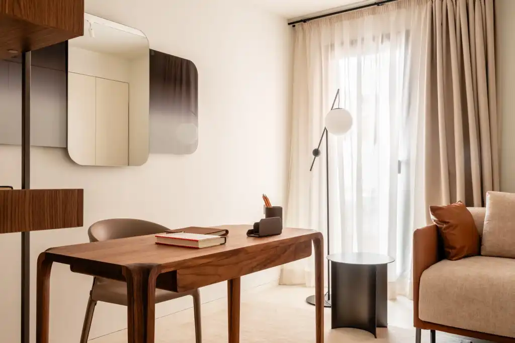 Schlafzimmer von Wohnungen zum Verkauf in  Palma de Mallorca mit Klimaanlage, Heizung und Terrasse