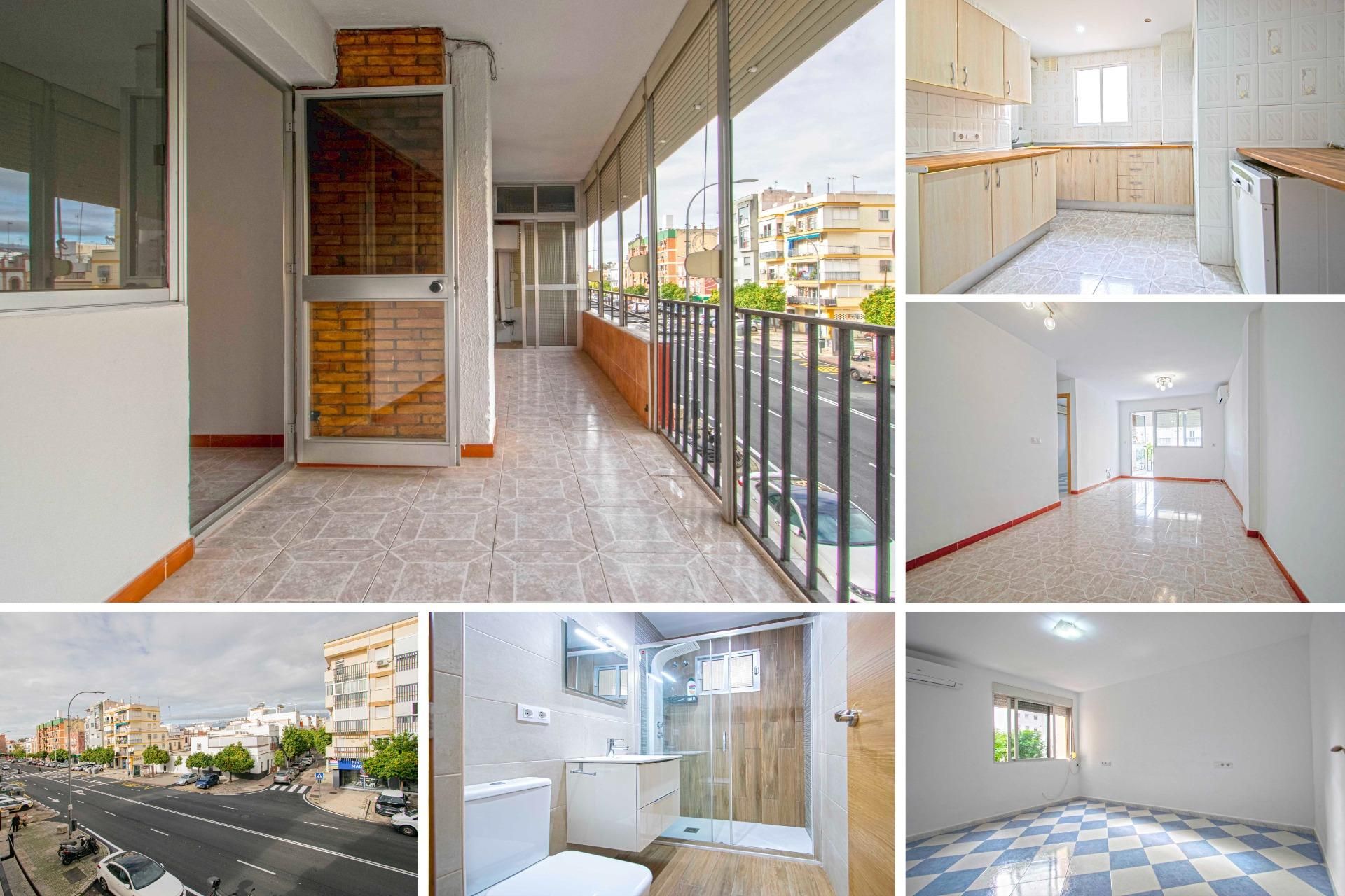 Vista exterior de Piso en venta en  Sevilla Capital con Aire acondicionado y Terraza