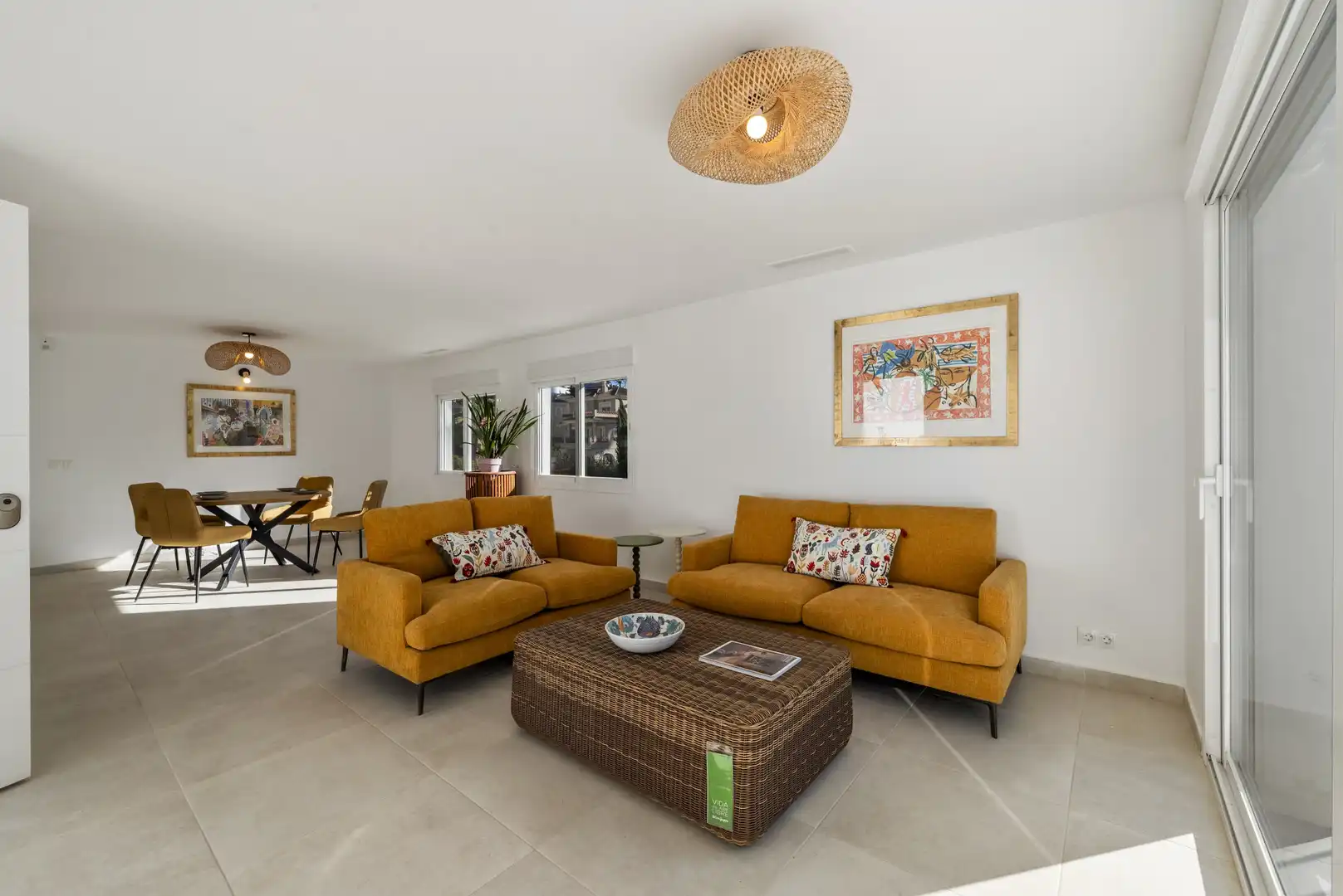 Living room of Houses for sale in Mijas  with Air Conditioner, Private garden and Terrace