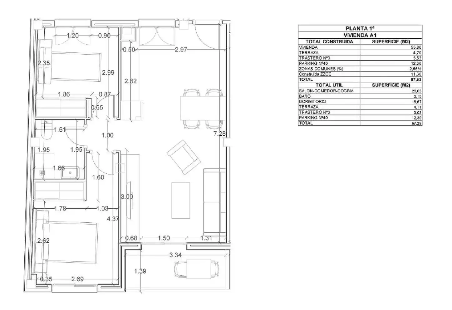 Neubau-Wohnung mit Terrasse zum Verkauf in Calle Río Chillar 2, imagen 16