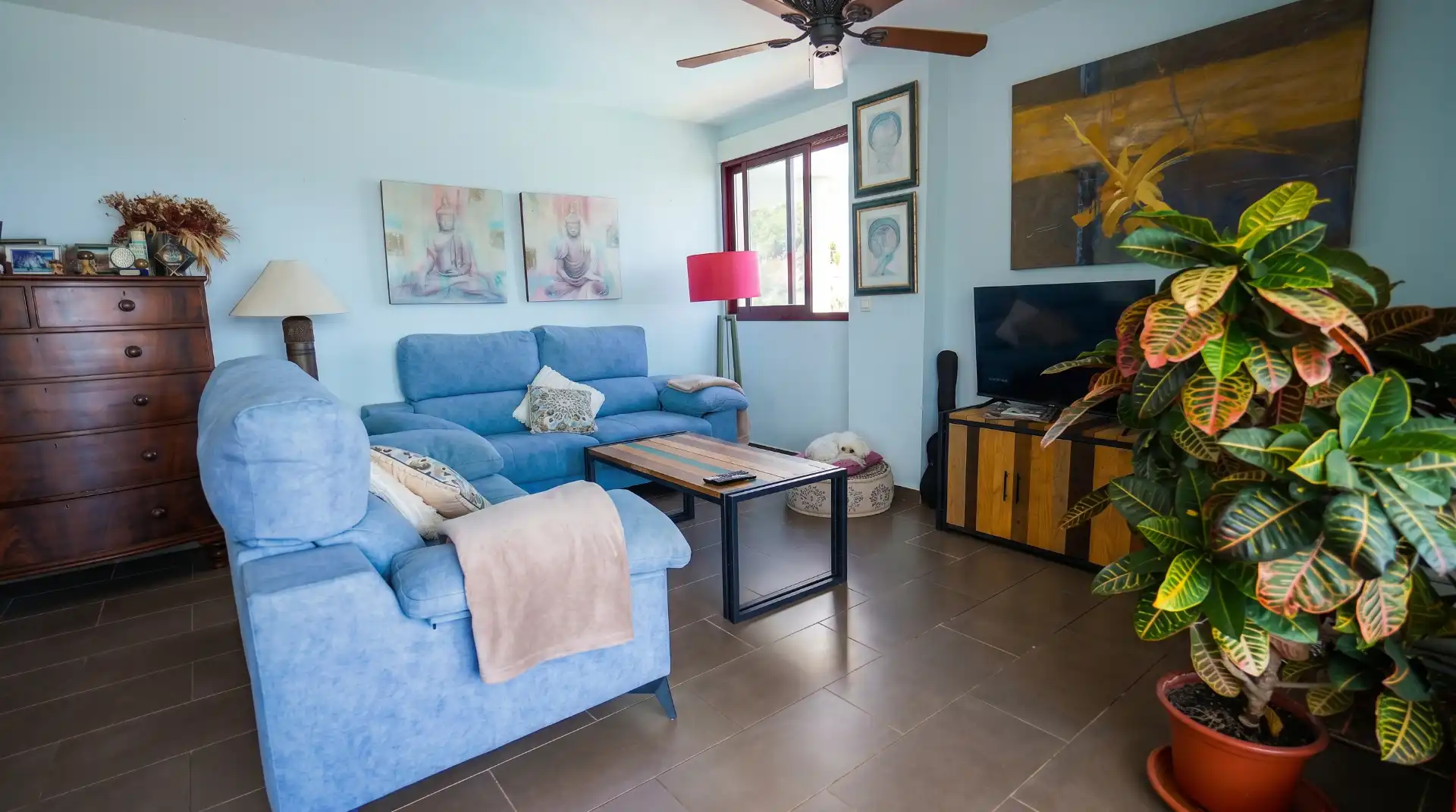 Sala de estar de Apartamento en venta en Dénia con Aire acondicionado, Calefacción y Terraza