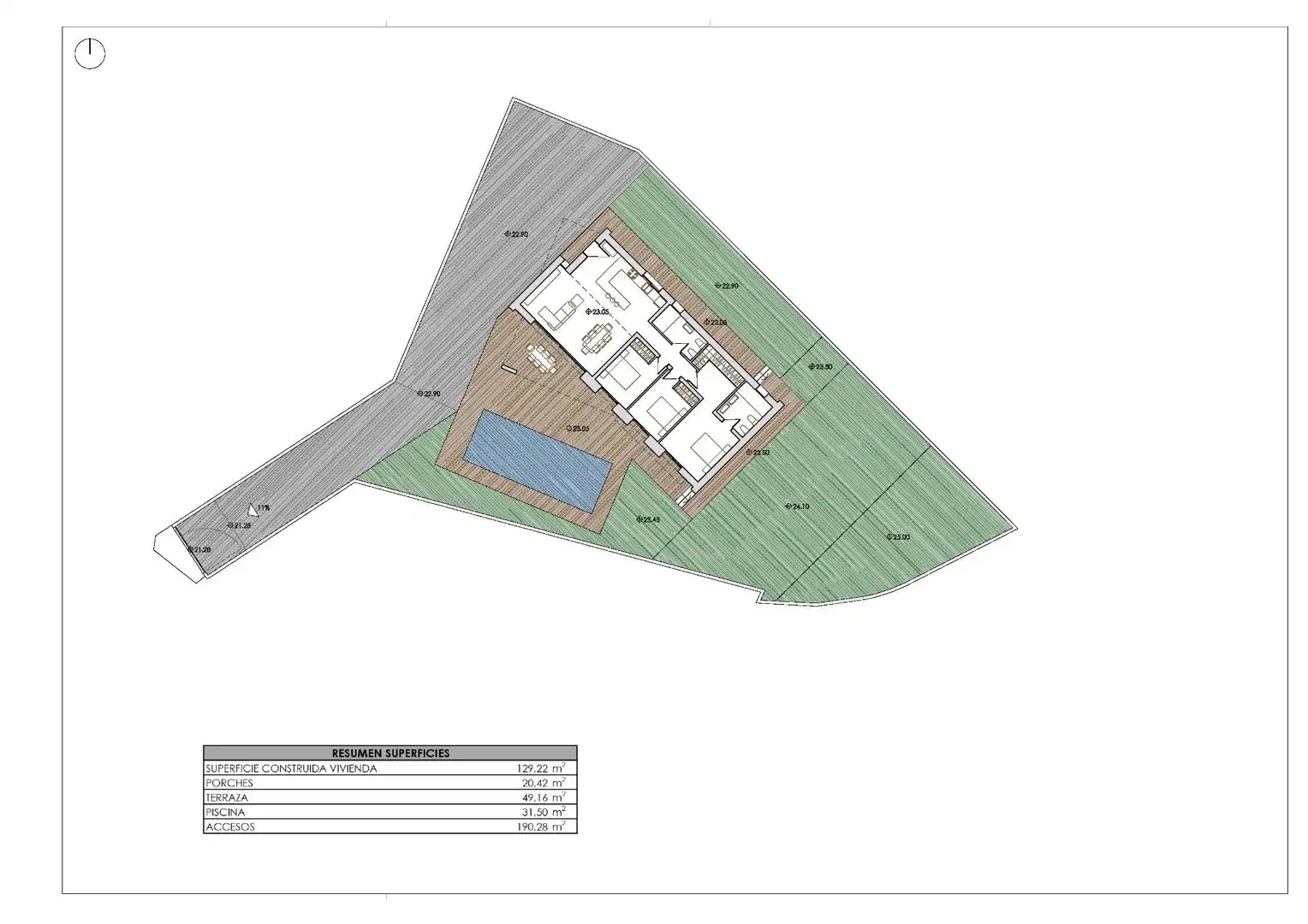 Casa con terraza en venta en Urbanizacion Los Pinos, imagen 19