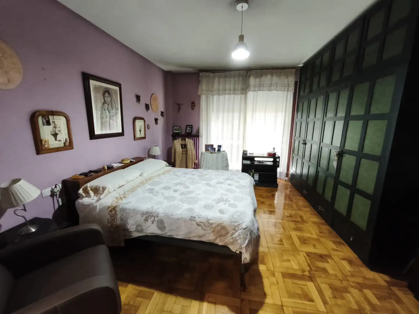 Bedroom of Flat for sale in Ourense Capital   with Heating, Parquet flooring and Terrace