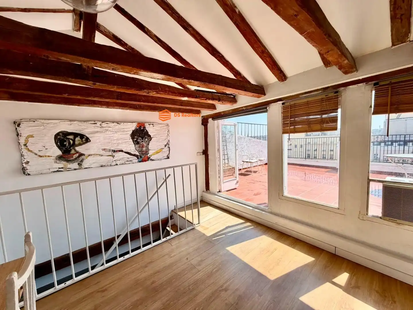 Dachboden zur Miete in Madrid mit Heizung, Terrasse und Möbliert