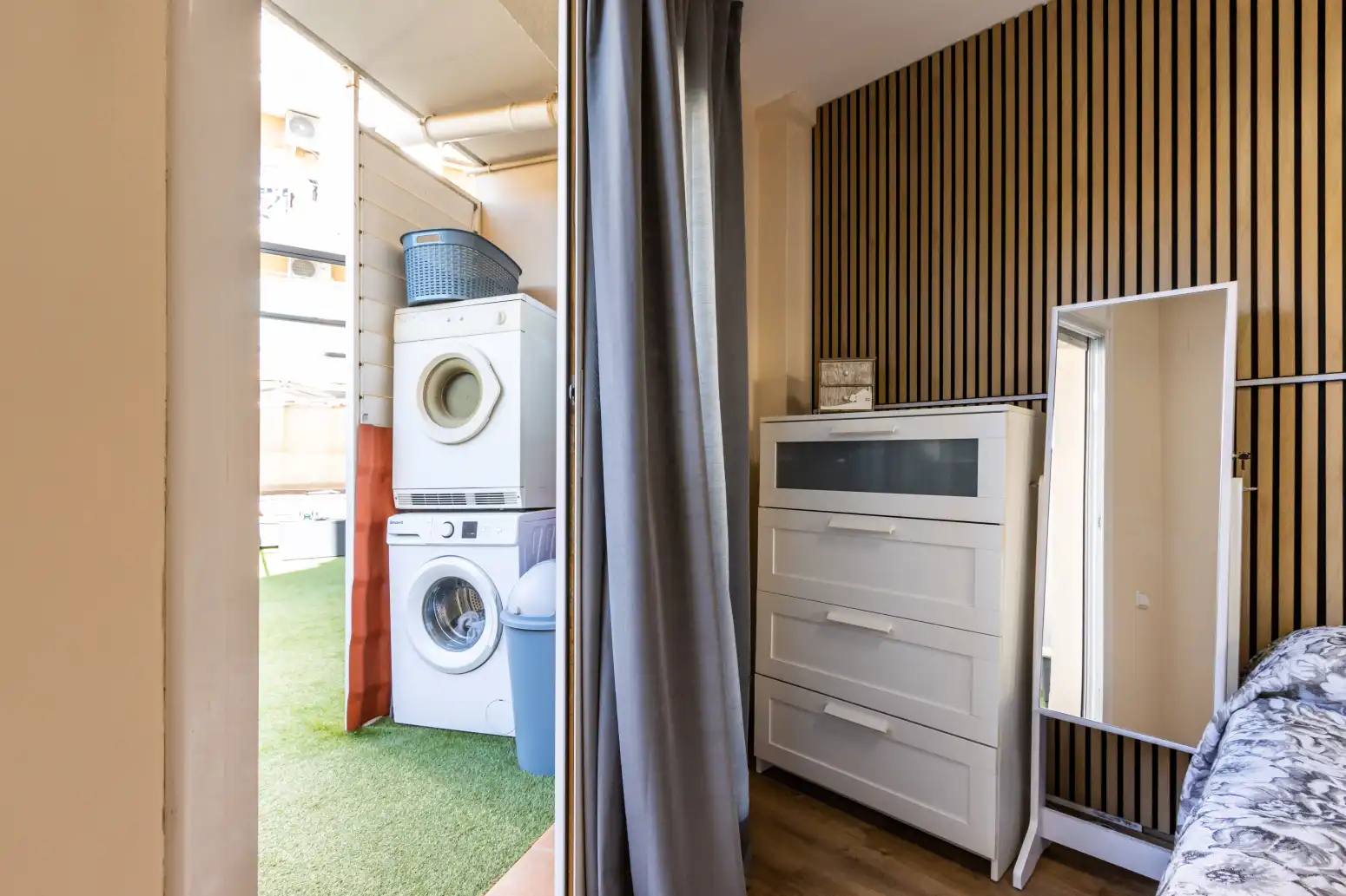 Balcony of Flat for sale in Terrassa  with Air Conditioner, Heating and Parquet flooring