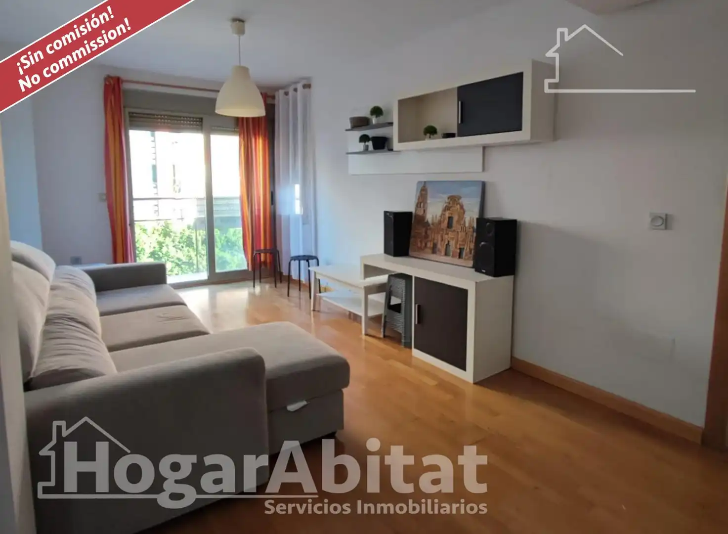 Sala de estar de Piso en venta en Murcia con Parquet y Balcón