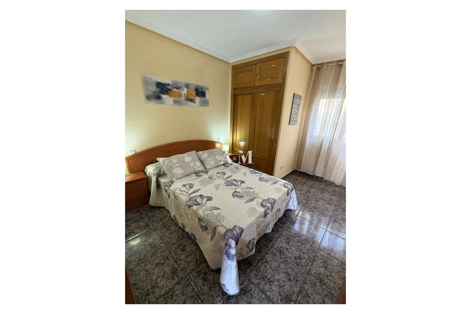 Dormitori de Casa adosada de lloguer en San Pedro del Pinatar amb Aire condicionat, Calefacció i Jardí privat