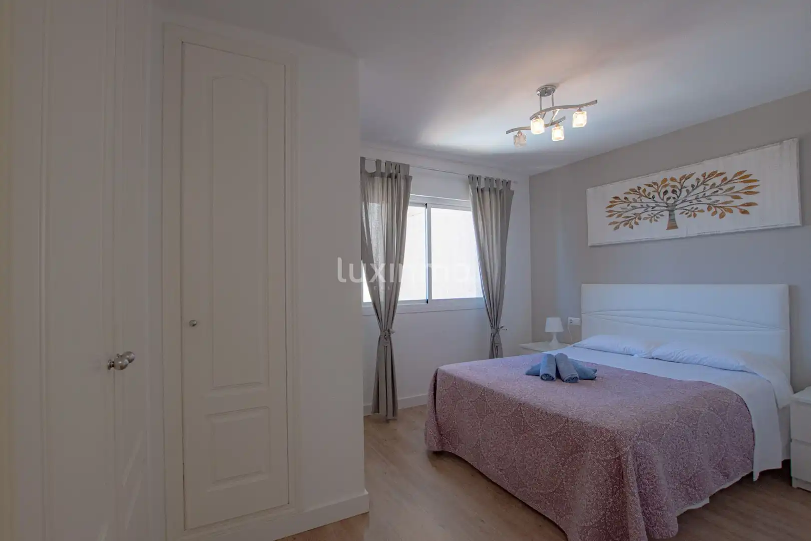 Bedroom of Flat for sale in Calpe / Calp  with Air Conditioner, Private garden and Terrace