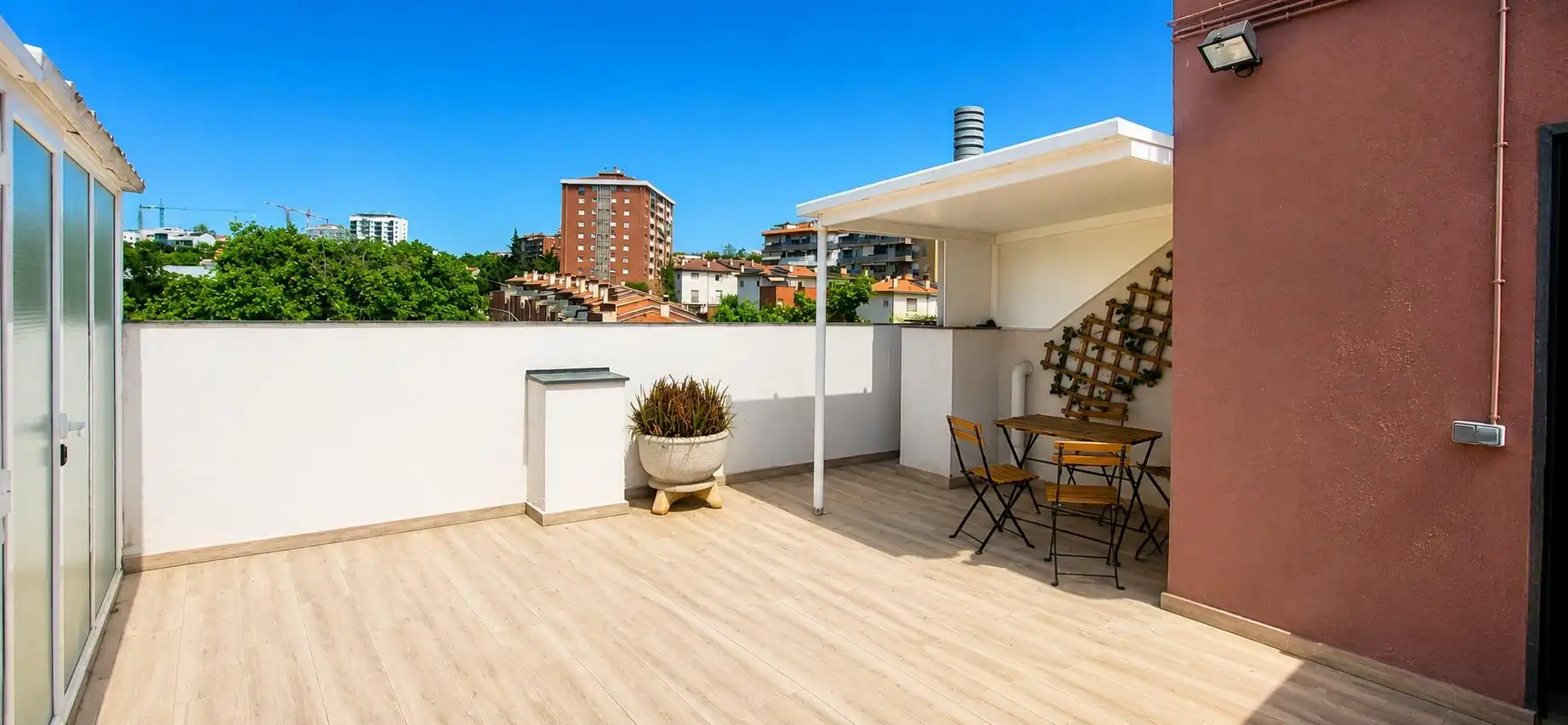 Terrace of Flat for sale in Sabadell  with Air Conditioner, Heating and Parquet flooring
