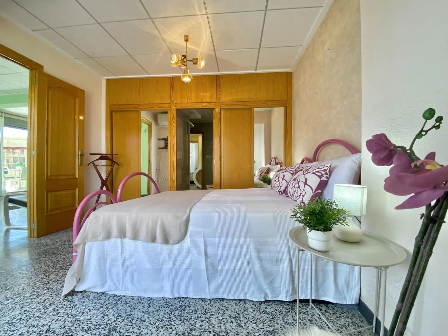 Bedroom of Flat for sale in La Pobla de Farnals  with Air Conditioner, Private garden and Balcony