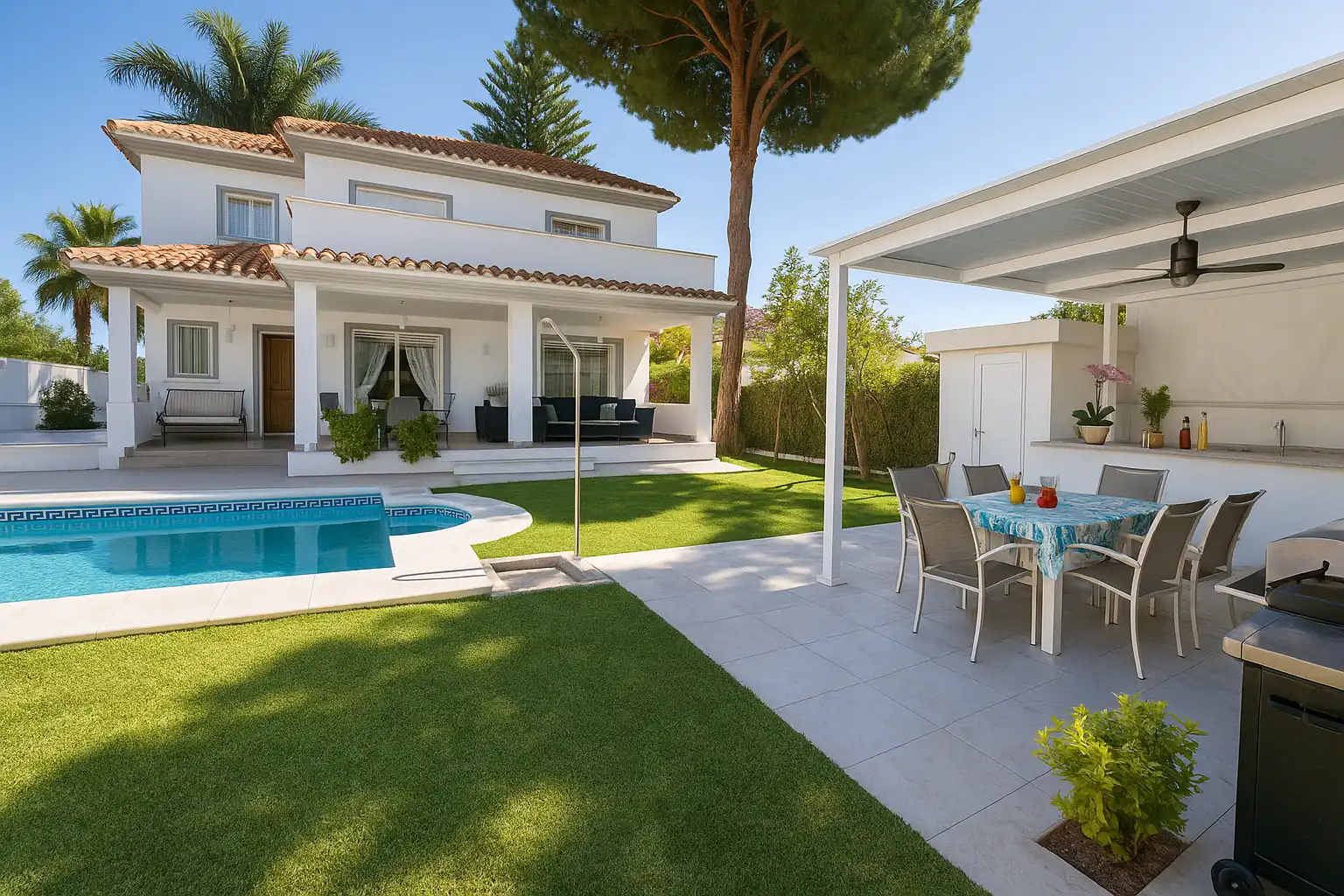 Garten von Haus oder Chalet zum Verkauf in Marbella mit Klimaanlage, Heizung und Privatgarten
