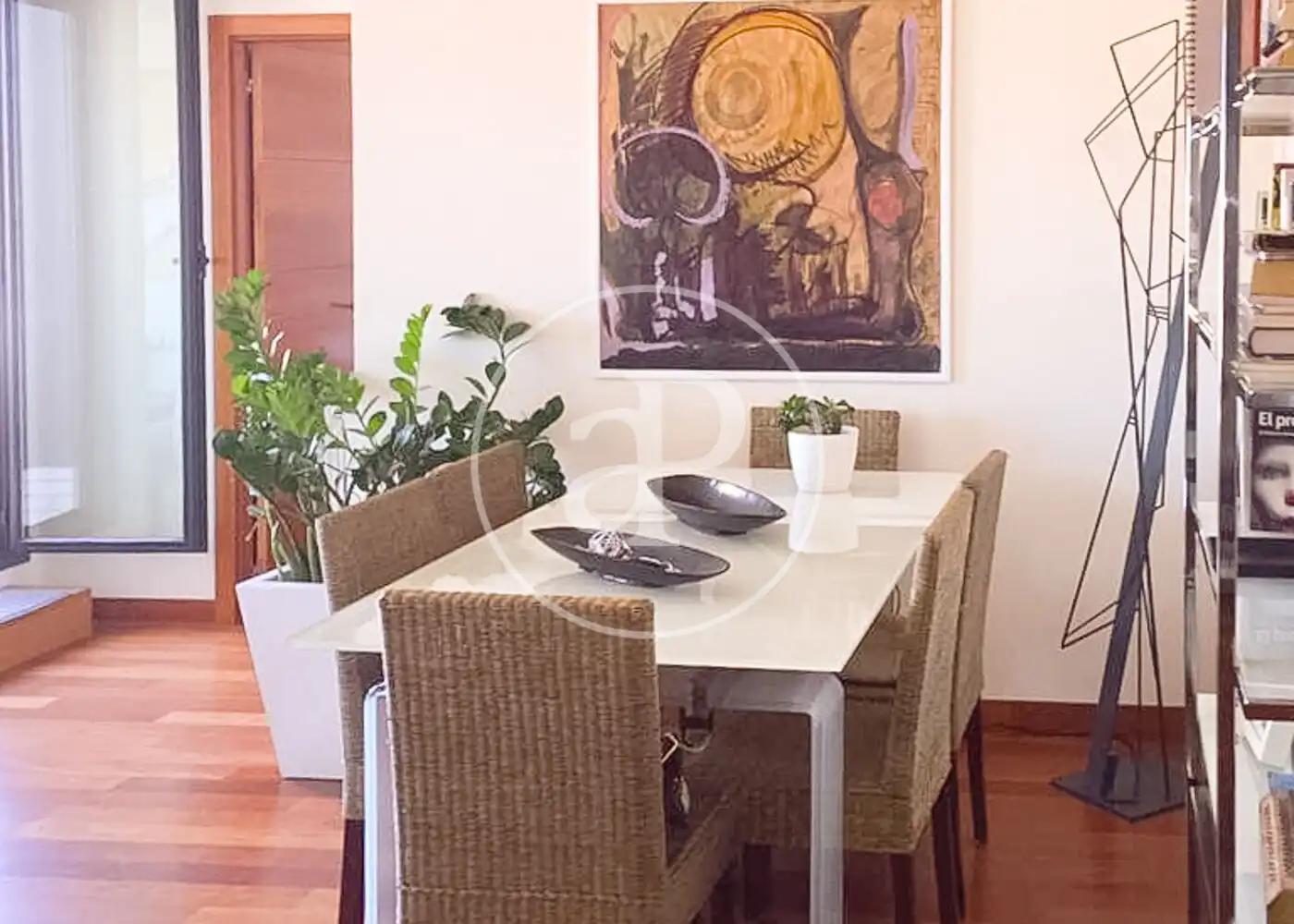 Dining room of Attic for sale in  Madrid Capital  with Air Conditioner, Heating and Private garden