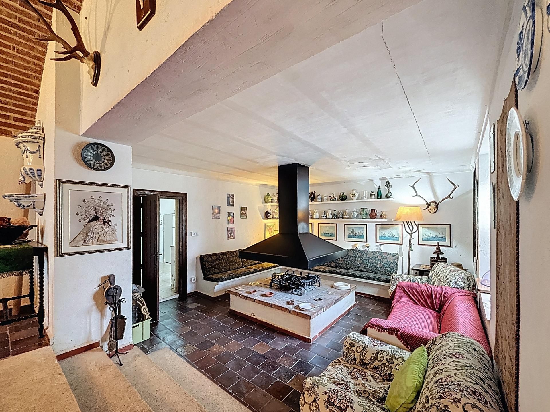 Sala de estar de Finca rústica en venta en Castalla con Jardín privado, Terraza y Piscina