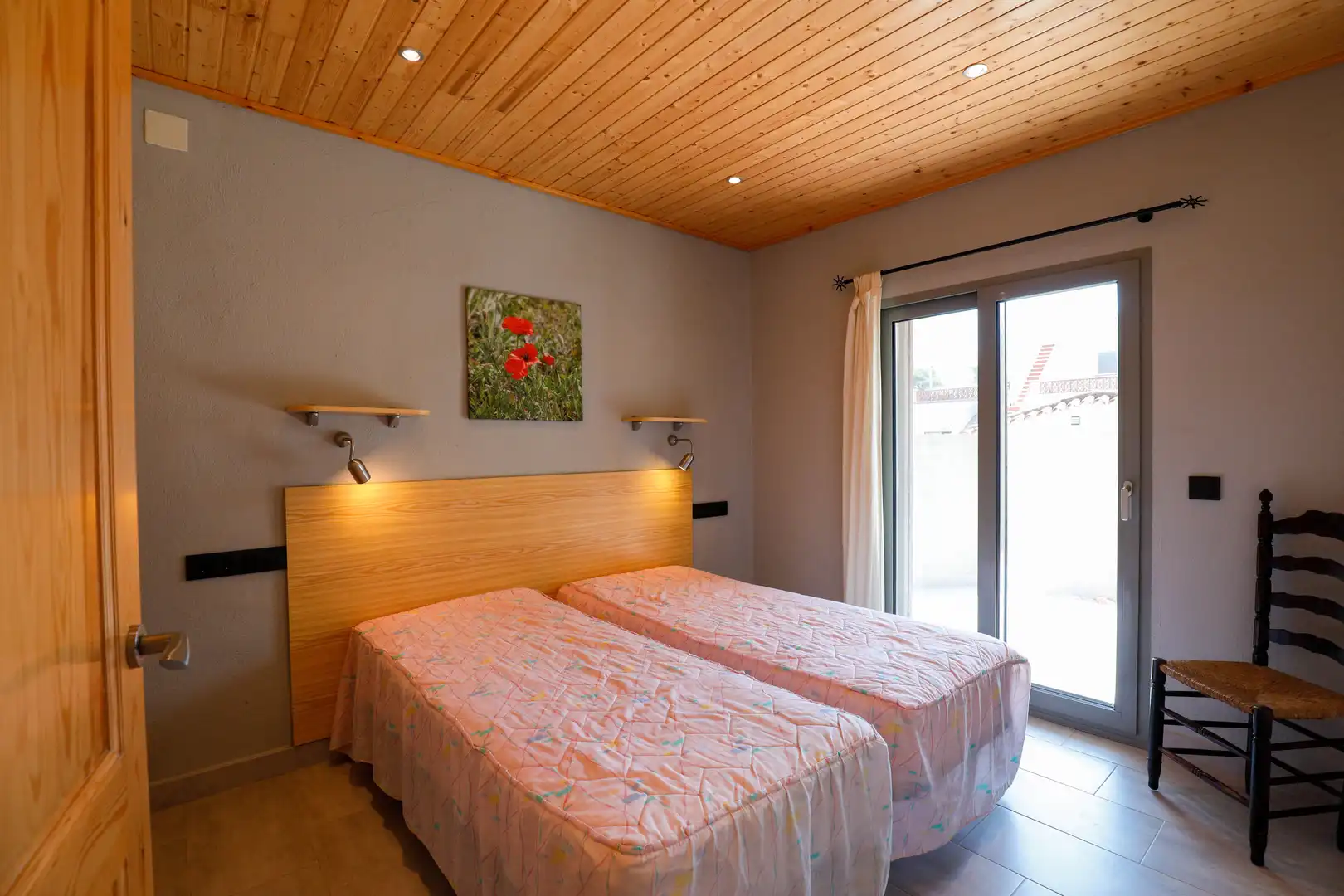 Schlafzimmer von Haus oder Chalet zum Verkauf in L'Escala mit Klimaanlage, Terrasse und Möbliert