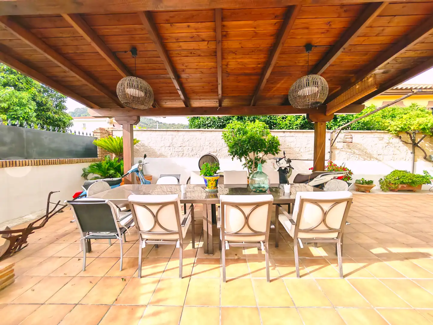 Terraza de Casa o chalet en venta en Alhaurín de la Torre con Aire acondicionado, Calefacción y Jardín privado