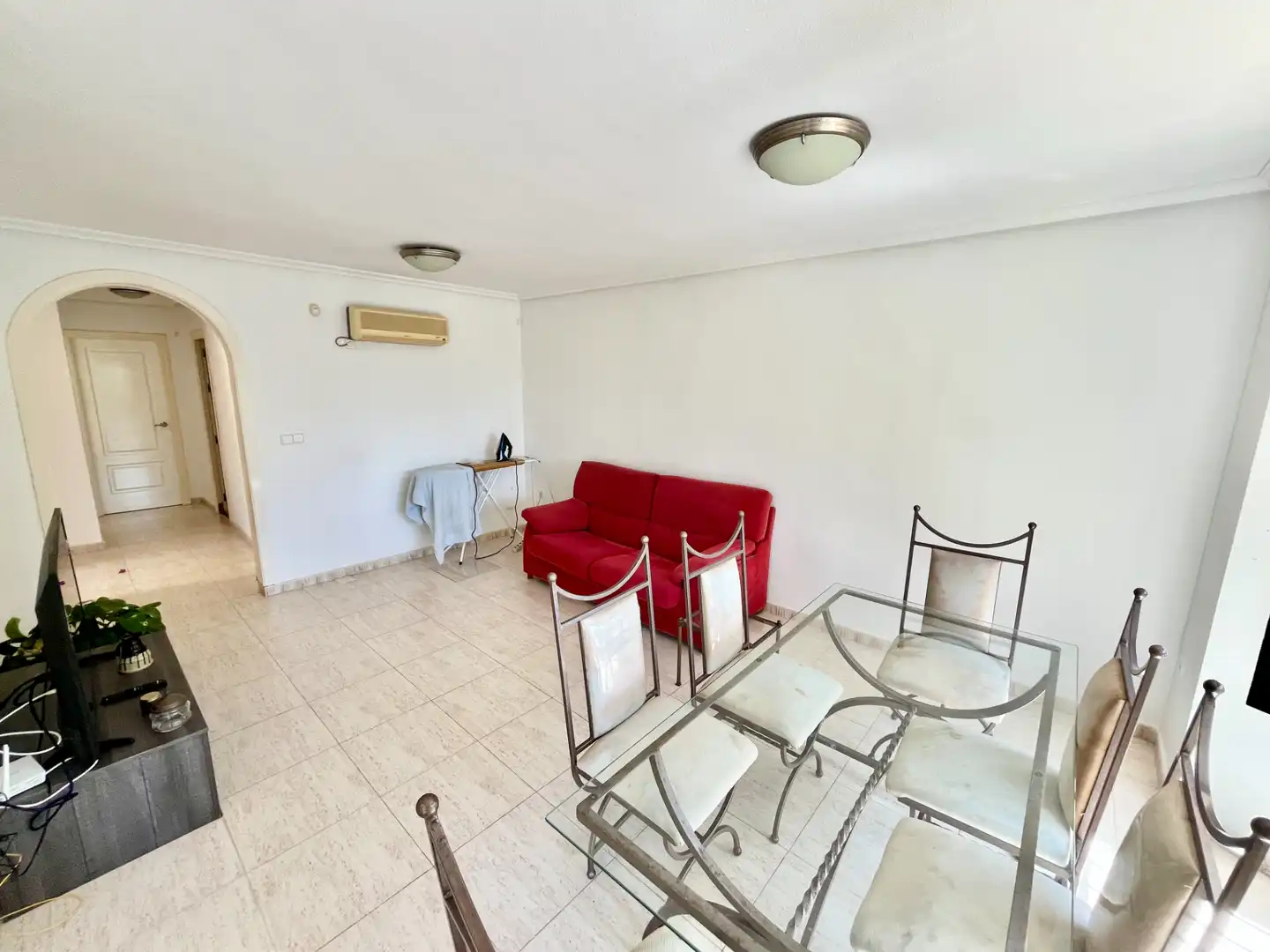 Sala d'estar de Apartament en venda en Orihuela amb Aire condicionat, Jardí privat i Terrassa
