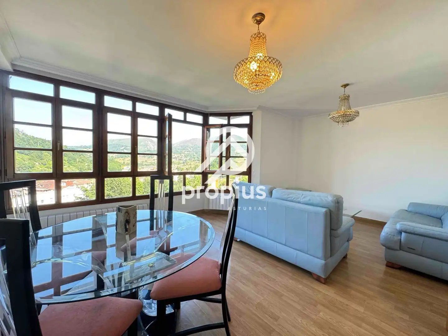 Comedor de Casa adosada en venta en Piloña con Calefacción, Jardín privado y Parquet