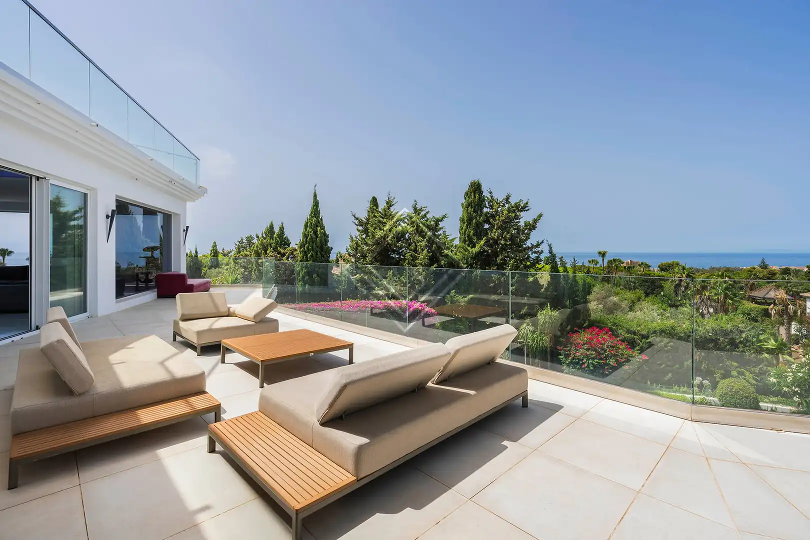Terraza de Casa o chalet de alquiler en Marbella con Aire acondicionado, Calefacción y Jardín privado