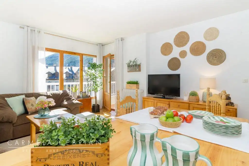 Sala d'estar de Apartament de lloguer en Biescas, Huesca