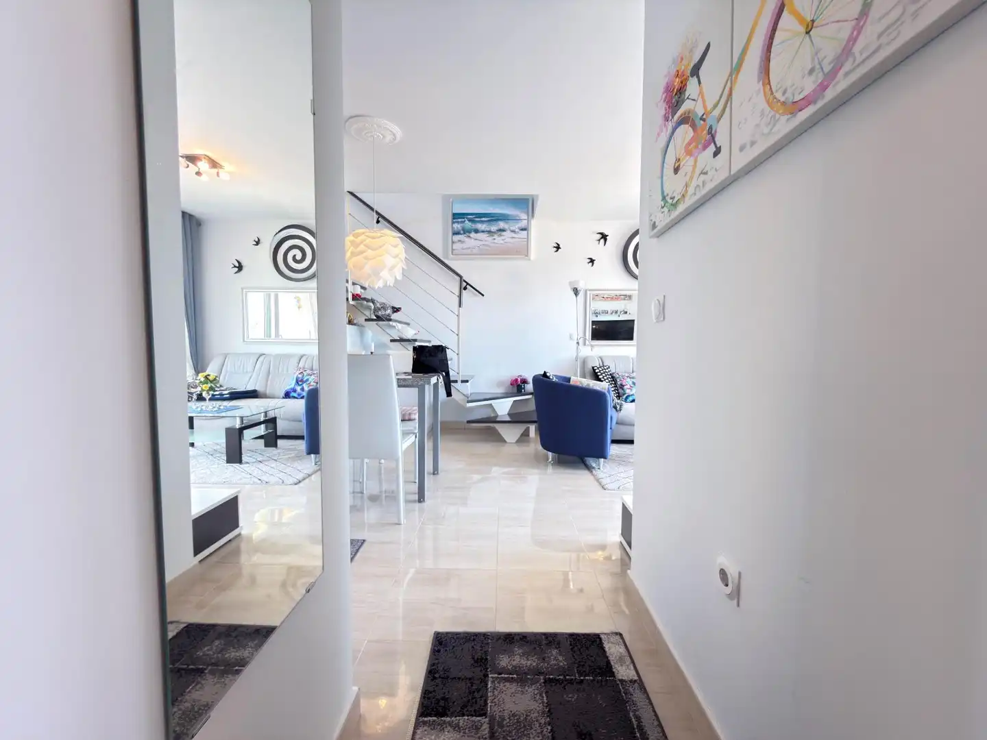 Sala de estar de Ático en venta en Orihuela con Aire acondicionado, Terraza y Amueblado