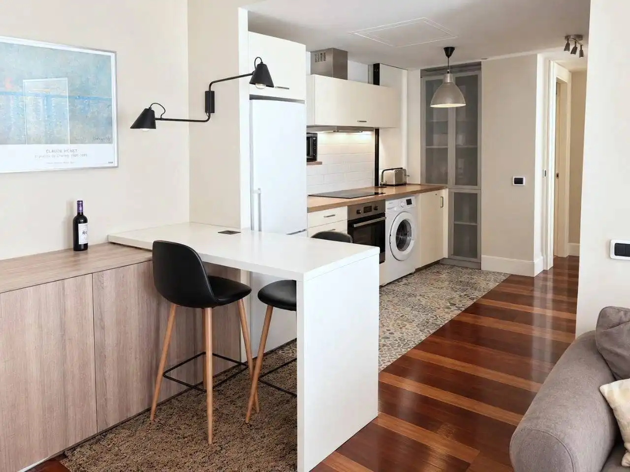Kitchen of Apartments for rent in  Logroño  with Heating and Furnished