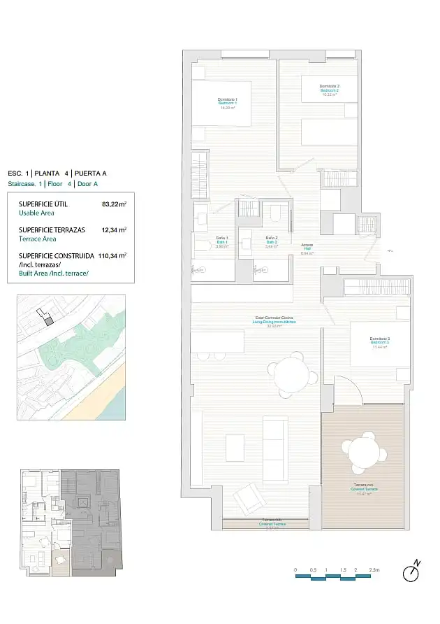Appartement compact avec terrasse à vendre à Centro Urbano, imagen 13