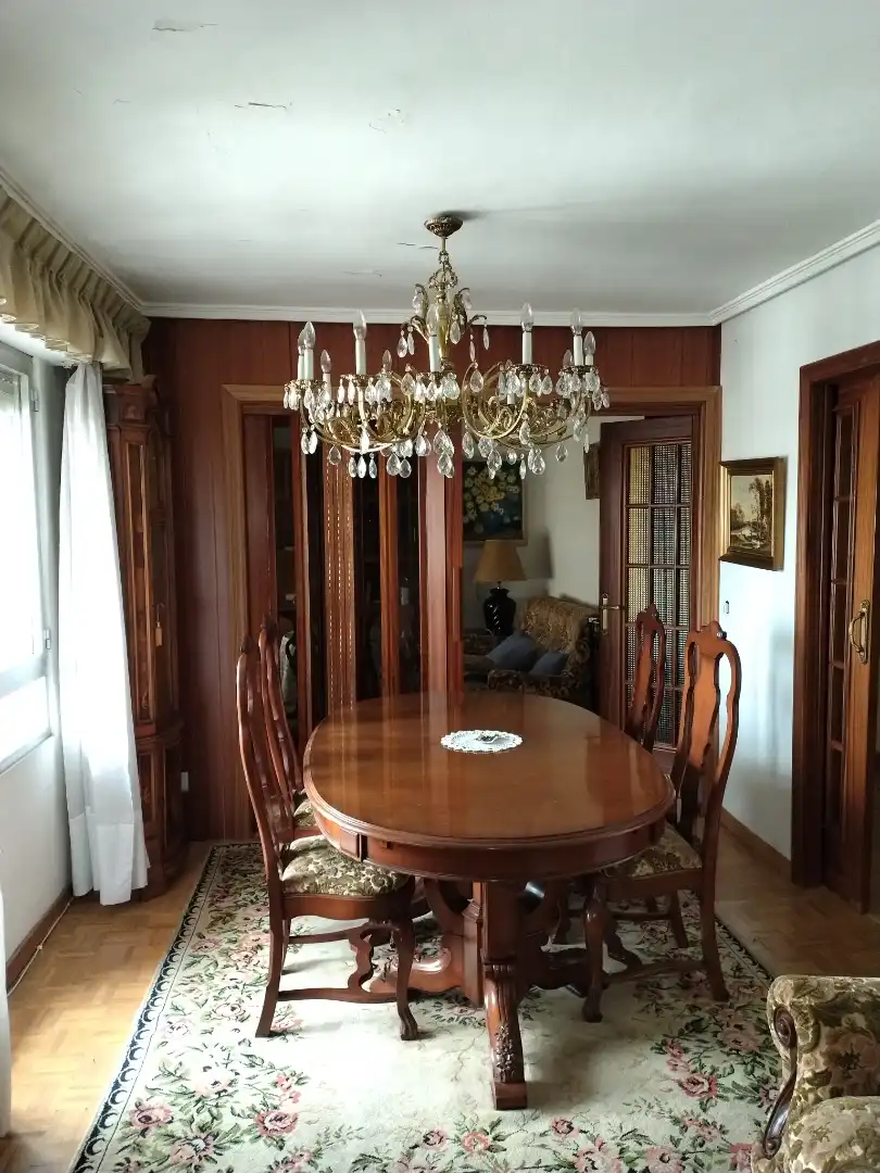 Dining room of Flat for rent in Bembibre  with Heating, Parquet flooring and Storage room