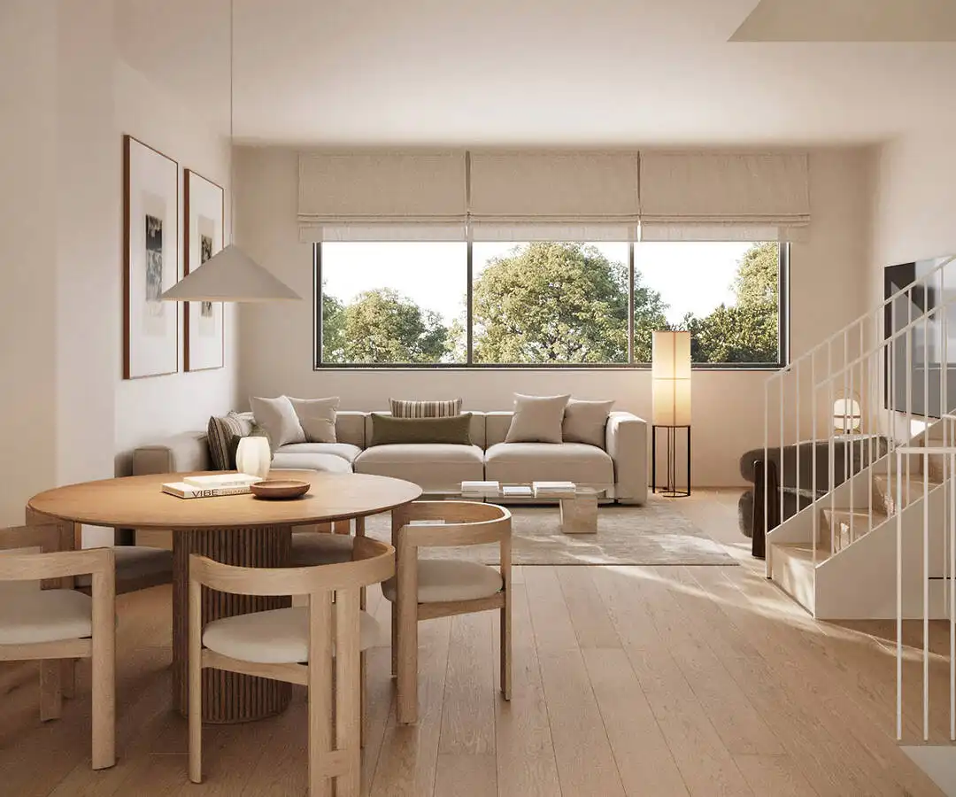 Wohnzimmer von Haus oder Chalet zum Verkauf in Girona mit Klimaanlage, Heizung und Privatgarten