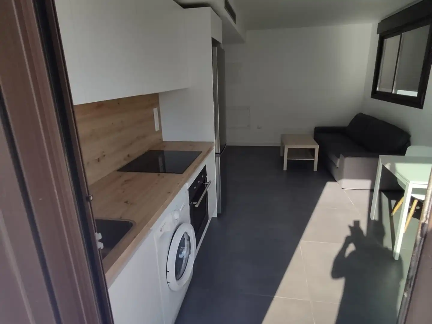 Cuina de Àtic de lloguer en Murcia amb Aire condicionat, Terrassa i Moblat