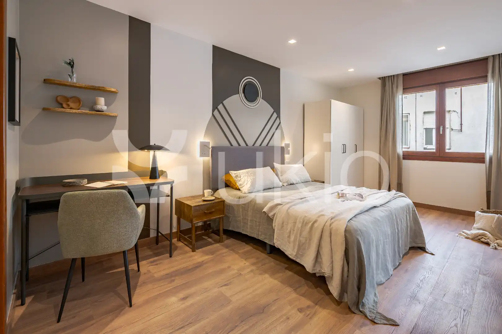 Habitación de Apartamento de alquiler en Madrid con Aire acondicionado, Calefacción y Terraza