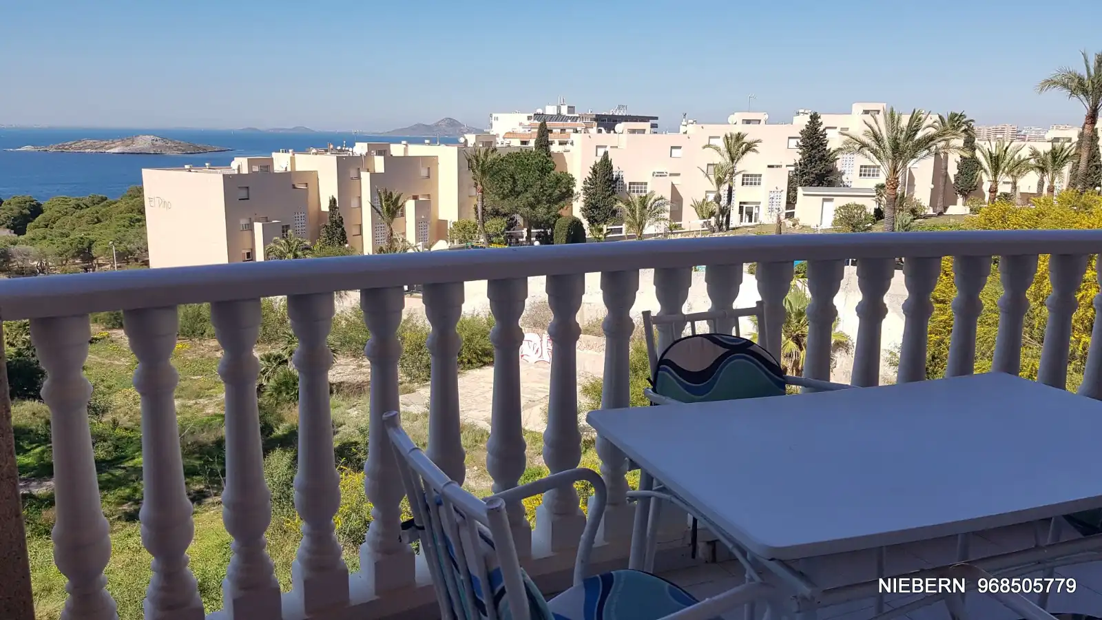 Terrasse von Wohnung zum Verkauf in La Manga del Mar Menor mit Klimaanlage, Parkett und Terrasse