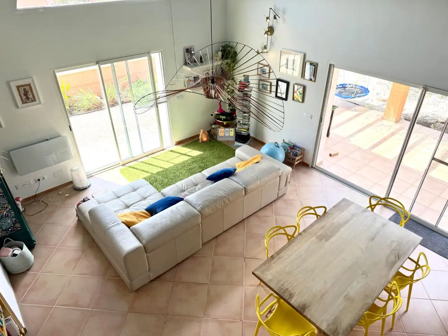Living room of Houses for rent in Busot  with Air Conditioner, Private garden and Terrace