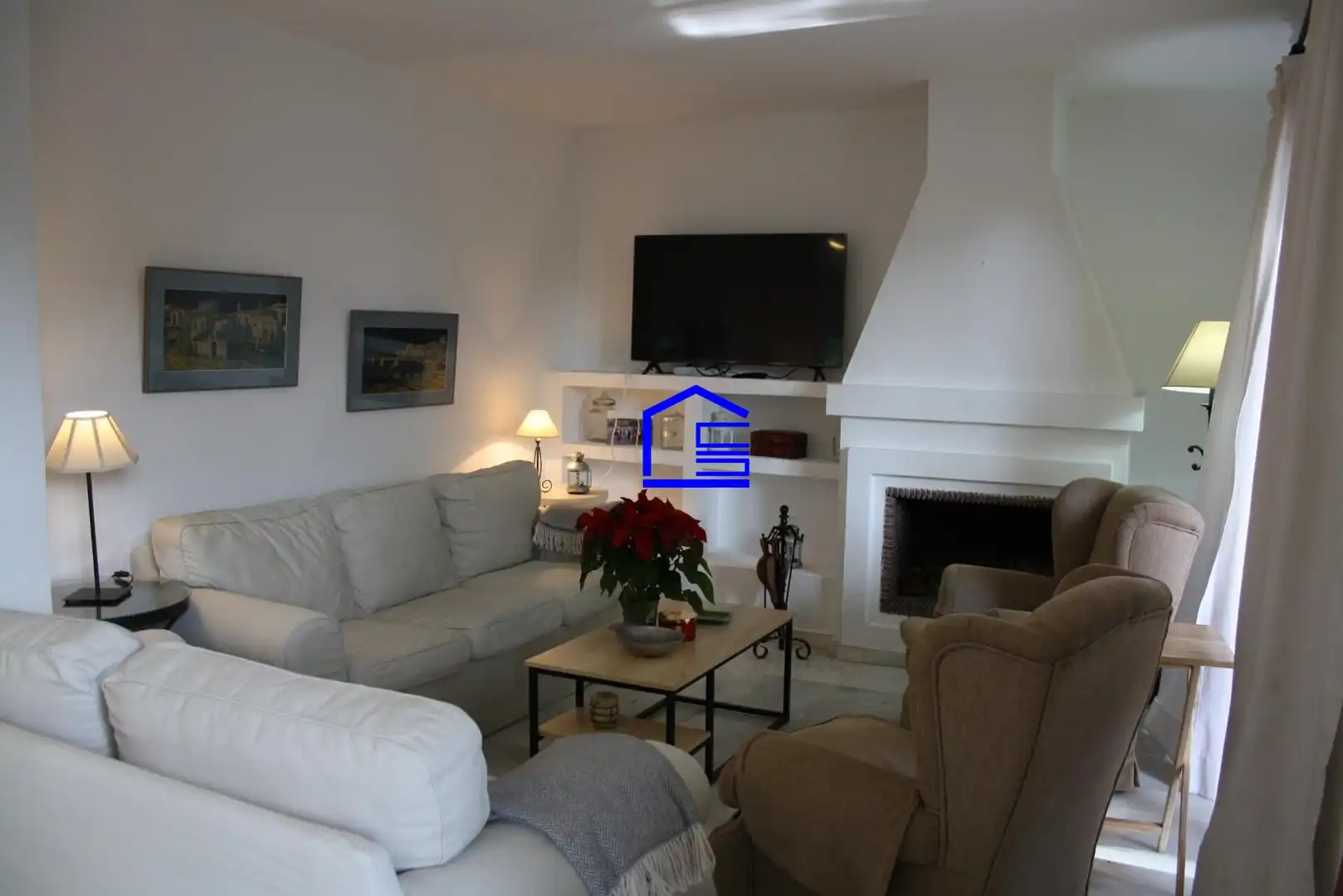Sala de estar de Casa o chalet de alquiler en El Puerto de Santa María con Aire acondicionado, Calefacción y Jardín privado