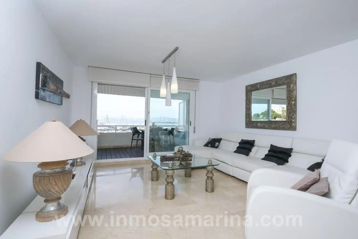 Sala de estar de Piso de alquiler en  Palma de Mallorca con Aire acondicionado, Calefacción y Terraza