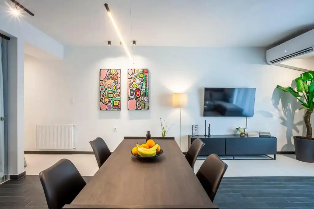 Esszimmer von Wohnung zur Miete in San Fernando mit Klimaanlage, Möbliert und Mikrowelle