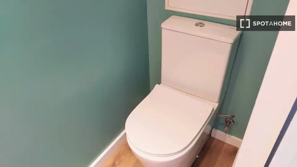 Baño de Apartamento para compartir en Valencia con Aire acondicionado, Terraza y Amueblado