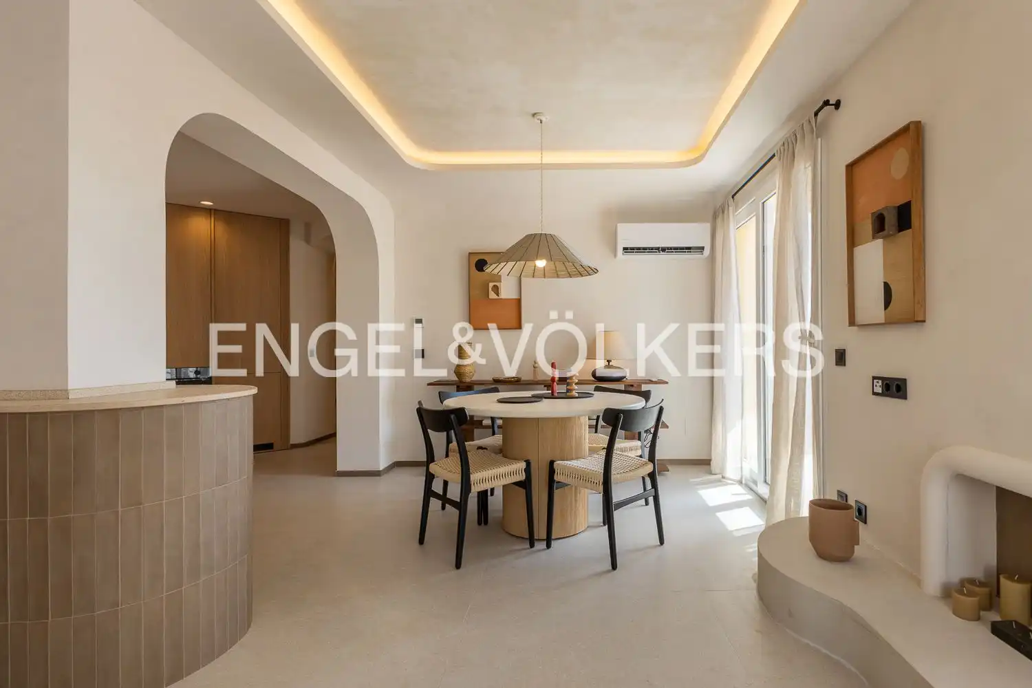 Comedor de Piso de alquiler en Jávea / Xàbia con Aire acondicionado, Calefacción y Amueblado