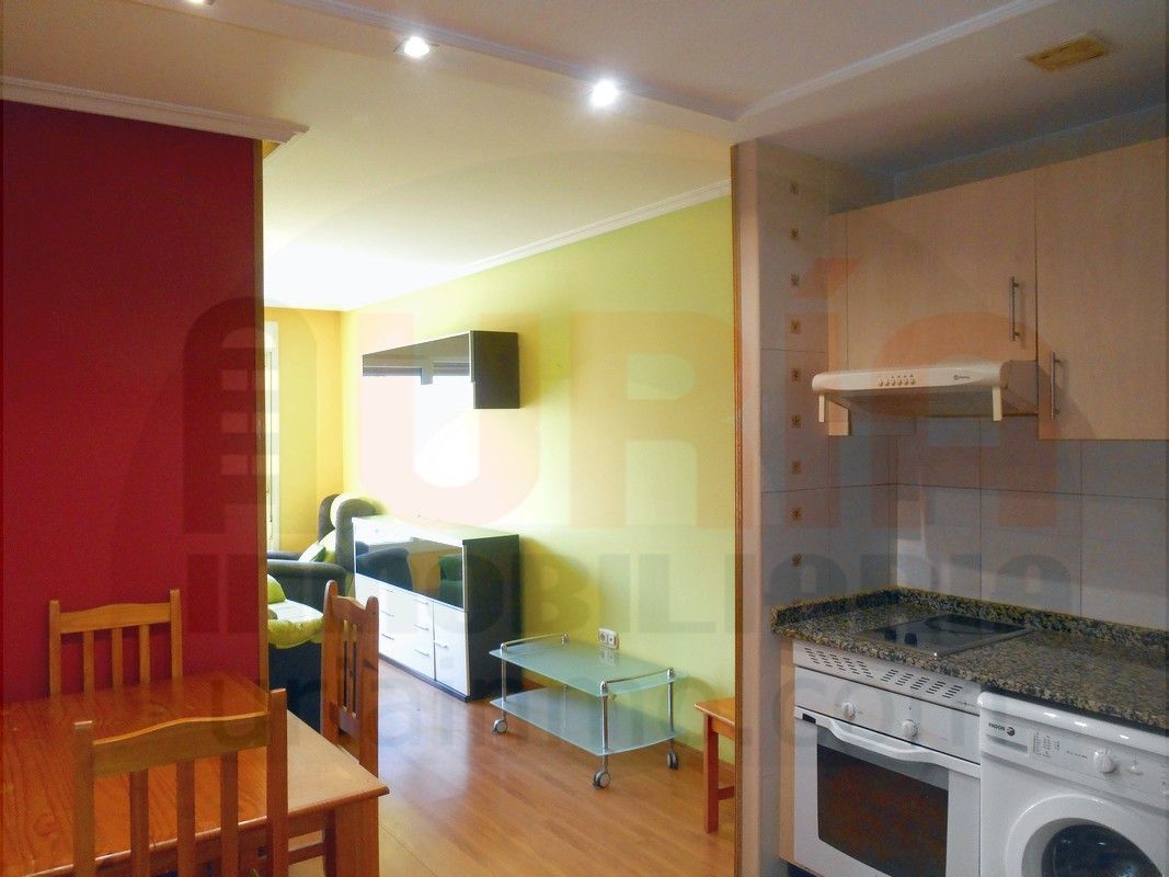 Cocina de Apartamento de alquiler en Oviedo  con Calefacción, Parquet y Amueblado
