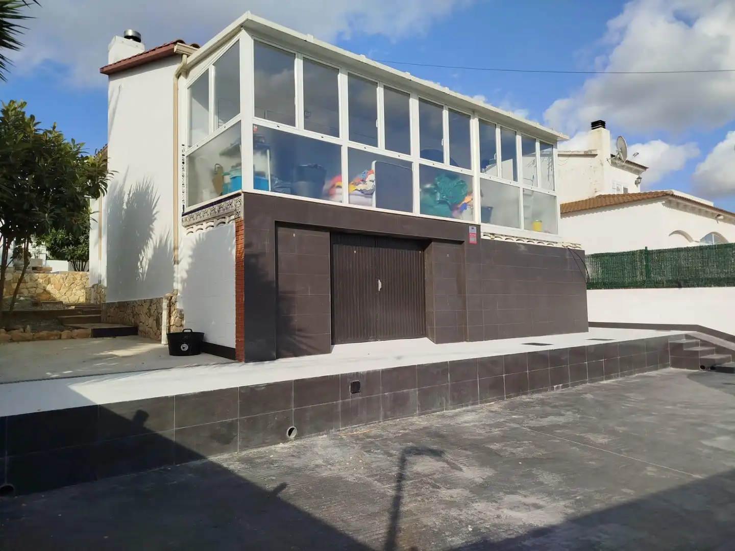 Vista exterior de Casa o xalet en venda en La Pobla de Montornès   amb Jardí privat, Terrassa i Traster